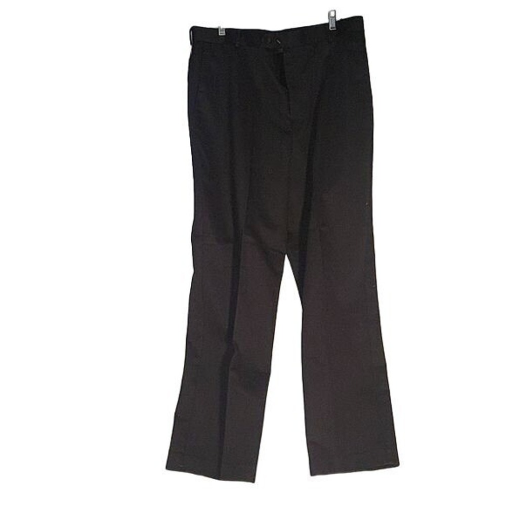 Dockers NEW D4 Never Iron Khaki Relaxed‎ Fit Flat Front Black Pants W36 L32